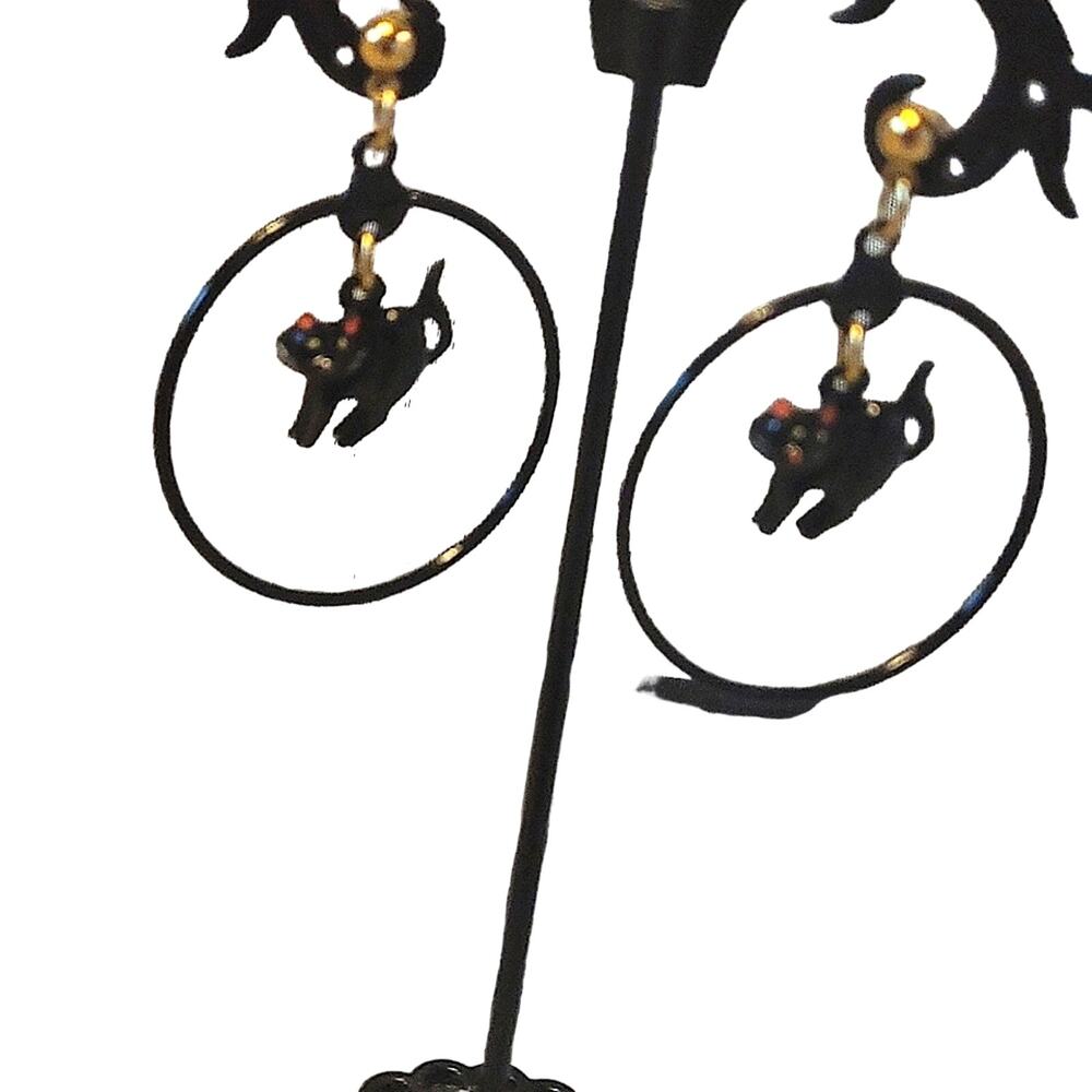 Who's Scared of Hissing Cats Earrings?  2 OF CLUBS